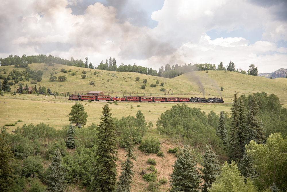 24 Train 216 passes the hunting lodge as it gets closer to Dalton.jpg