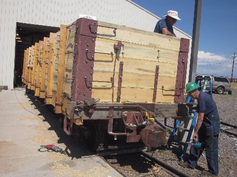 Bill Oltmanns and Jim Florey are finishing the B end today of the Rider Gon..jpg