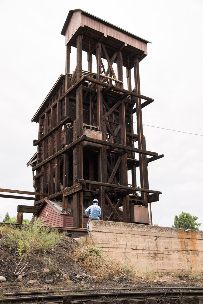 Coal tipple from east side showing the buckets that move the coal up to the top.jpg