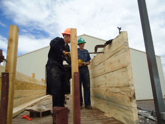 WR and Jim F drilling High side gon side boards.JPG