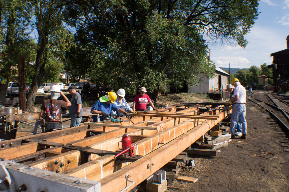 7 Another view of the wheel and tie car showing all the new beams that had to be placed.jpg