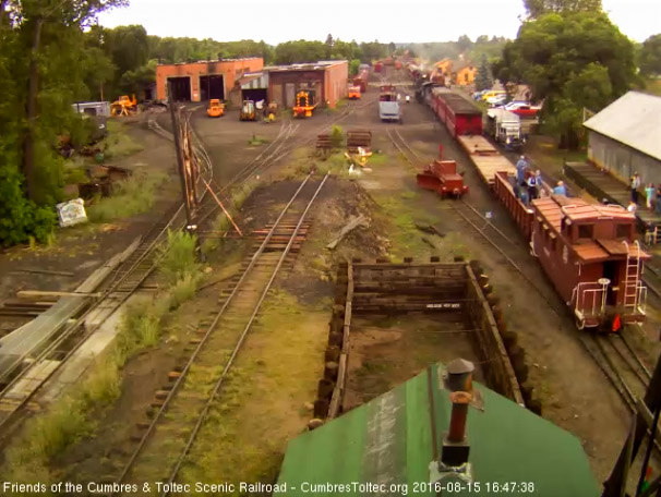 8.15.16 As the train heads to the yard bypass we see the students not in the cab.jpg