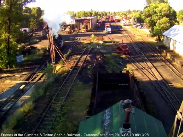 8.19.16 Water tank filled the 484 is shoved into the east house track.jpg