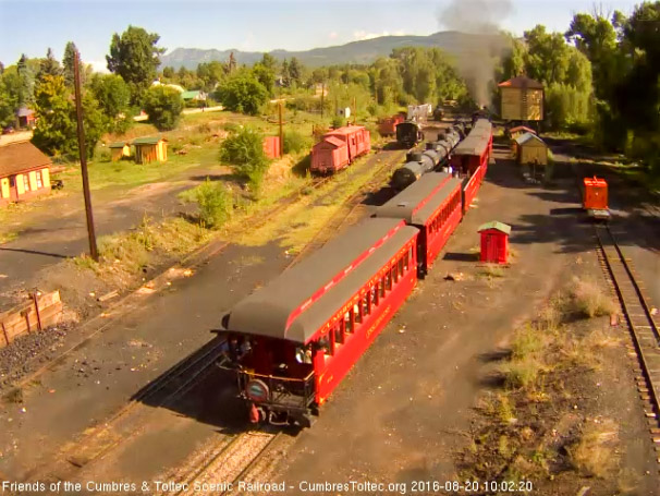 8.20.16 As the Colorado passes the tipple we see the conductor still on the platform.jpg