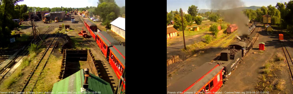 8.20.16 AS the train passes the tipple someone is waving from the first car.jpg