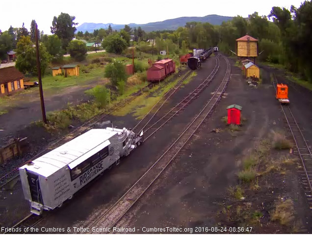 8.24.16 5 is on the main headed to the curve as 7 passes the coal dock.jpg