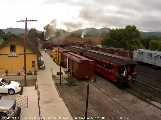 8.26.16 The conductor is climbing aboard the Colorado as the car host is there.jpg