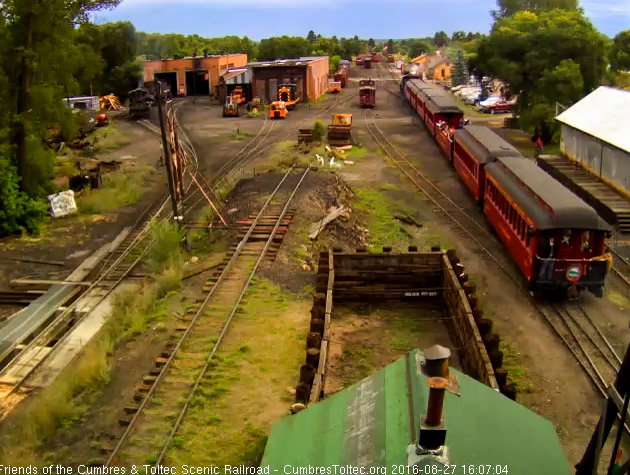 8.27.16 One passenger on the platform of the Colorado with the trainman.jpg