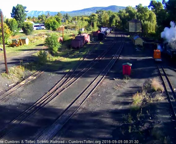 9.9.16 489 moves down to the water tank as the bus to Antonito passes on 17.jpg