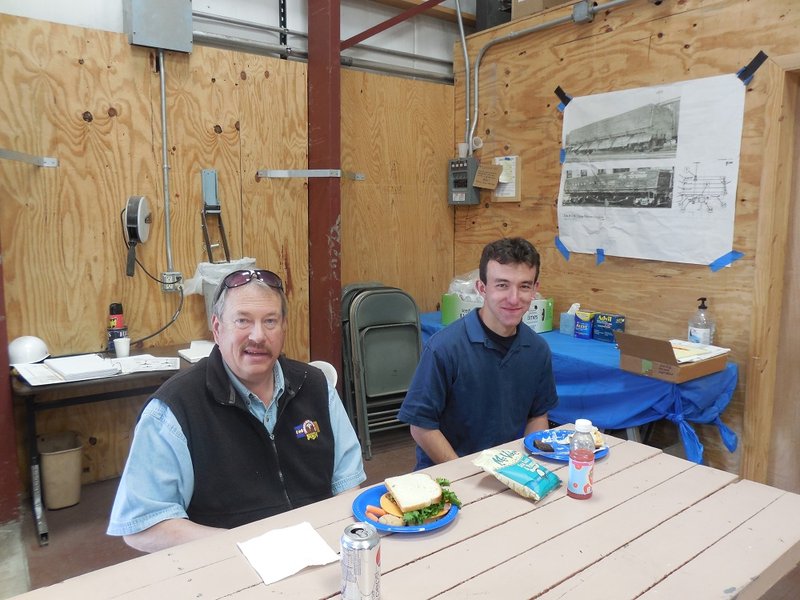 Tim Tennant and Evan West before Session A, Antonito - May 19, 2013.jpg