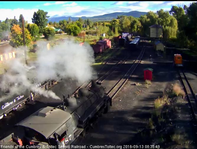 9.13.16 The 487 holds at the tipple as 484 finishes at the coal dock.jpg
