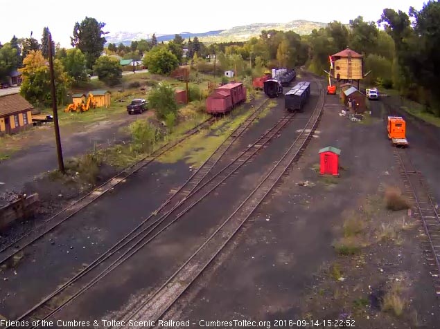 9.14.16 They have begun painting the water tank and now it looks like the colour is brown.jpg