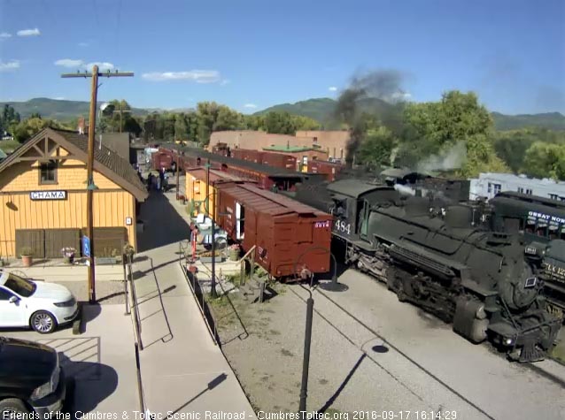 9.17.16 484 passes the depot with 487 in the background.jpg
