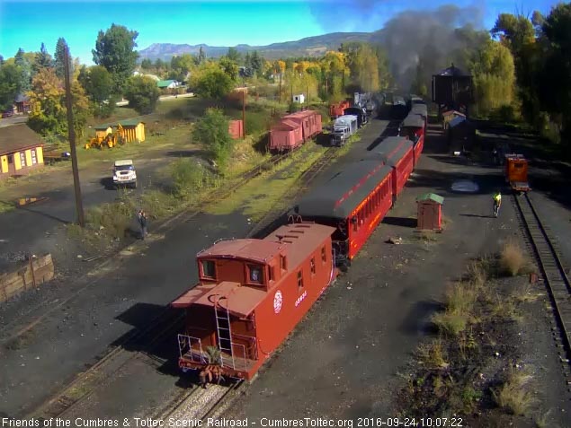 9.24.16 The caboose is by the tipple and someone seems to by in the capolla.jpg