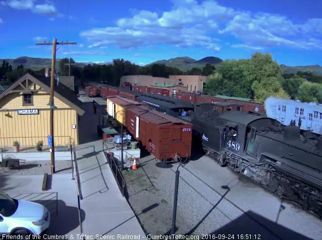 9.24.16 The train was so long that as the last caboose passed the wood shop the 489 was by the depot.jpg