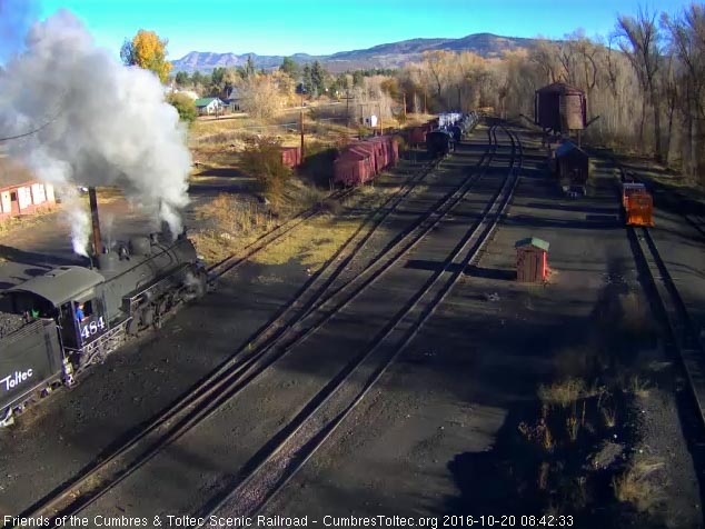 10.20.16 Surprise, Tracy is at the throttle as the 484 backs away from the coal dock.jpg
