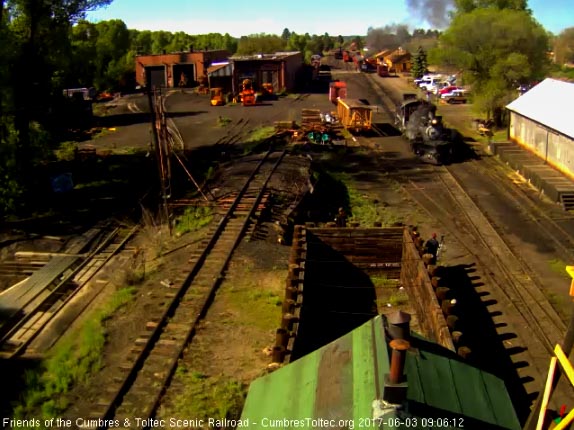 6-3-17 Preparations complete, 489 pulls forward on the main to await coupling to the train.jpg