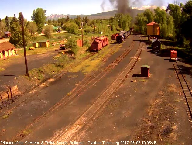 6-5-17 Train 216 has almost vanished from Chama yard.jpg