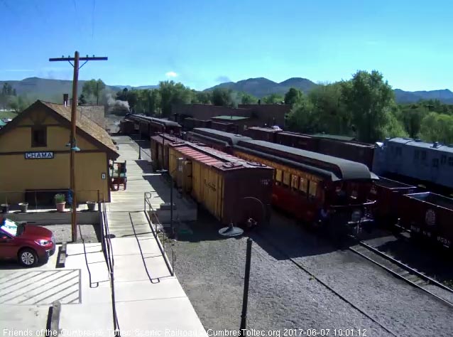 6-7-17 Conductor Ray boards the Colorado after giving the hi ball.jpg