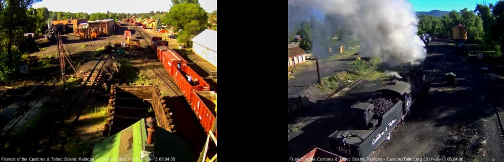 6-13-17 We see some of the students in the rider gon as the train passes the tipple.jpg