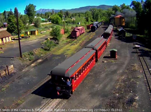 6-13-17 As the Colorado comes by the tipple, we see that the 'waver' is riding parlor again.jpg