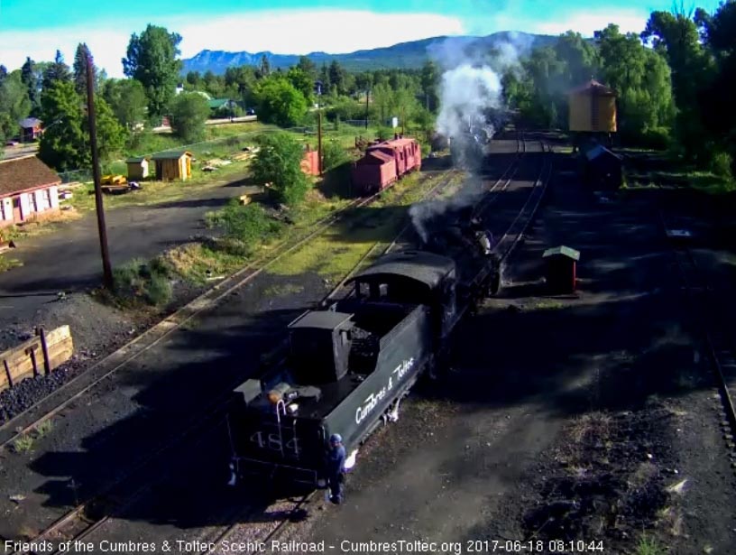 6-18-17 Backing down the main to get to the coal dock.jpg
