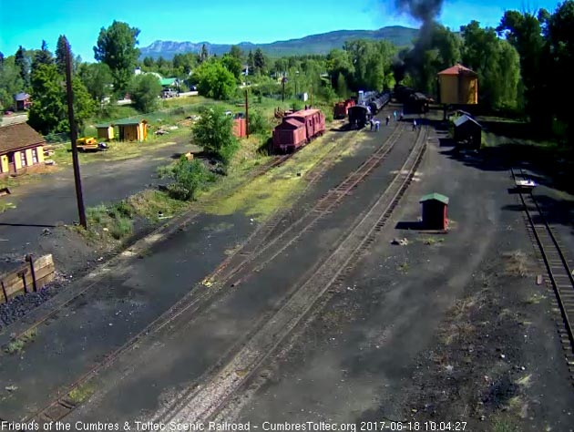 6-18-17 As the train exits Chama yard, we see a nice group of fans watching.jpg