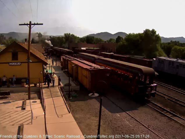 6-25-14 Train 216 has moved into loading position.jpg