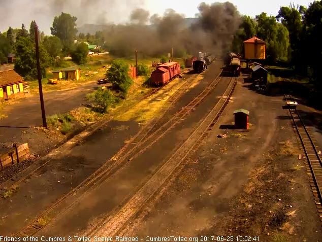 6-25-14 Train 216 exits Chama under a nice cloud.jpg