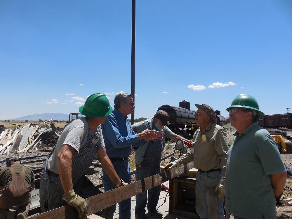 Team Leader Jim Florey's crew is tackling the fabrication of sign standards for the Osier interpretive signage project now that they have completed their work on the car shelter roof!.jpg