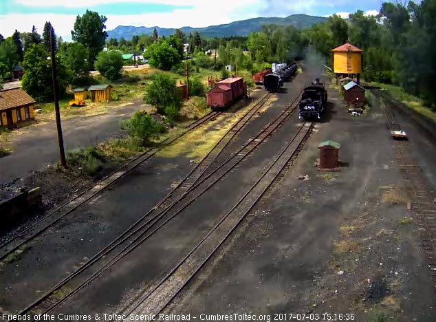 7-3-17 The 488 passes north yard on its way out of Chama.jpg