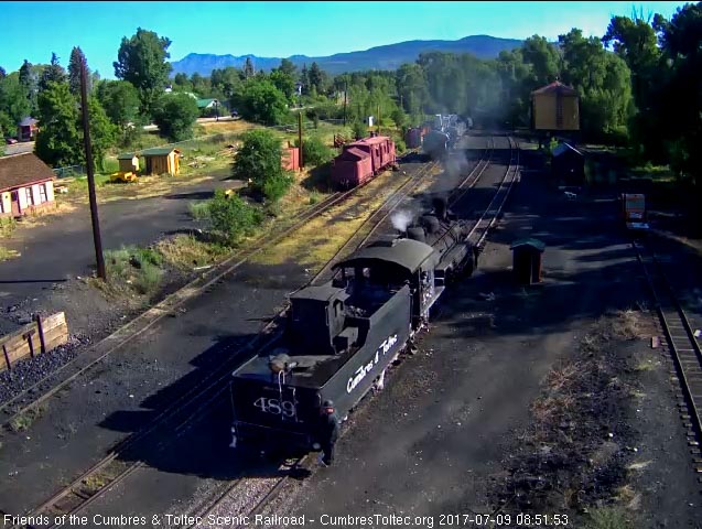 7-9-17 The 489 backs down the main to get to the coal dock lead.jpg