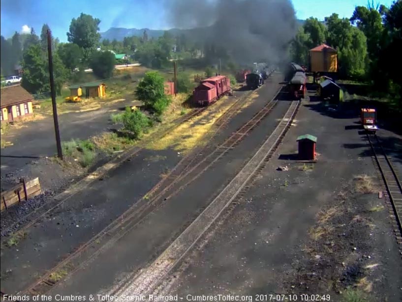 7-10-17 The train is exiting Chama under a haze of smoke.jpg