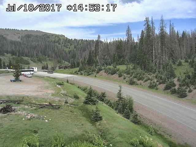 7-10-17 The caboose of the student train is visible to the right of 17 as the railroad's buses head out.jpg