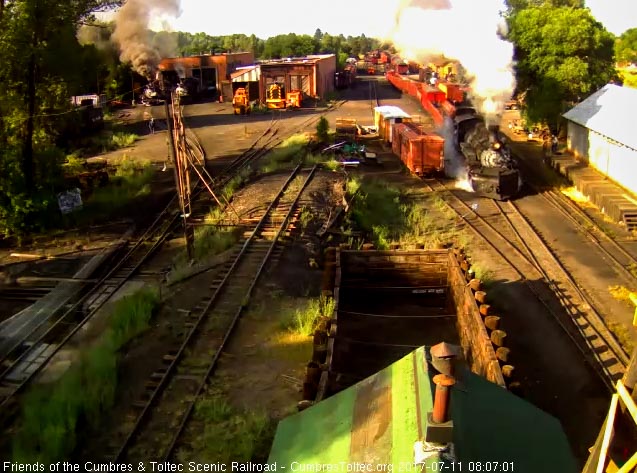 7-11-17 The student train gets underway with 3 of the cars from the geology train up front.jpg