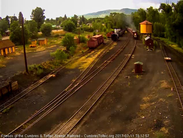 7-11-17 463 brings the 9 car train 215 into Chama.jpg