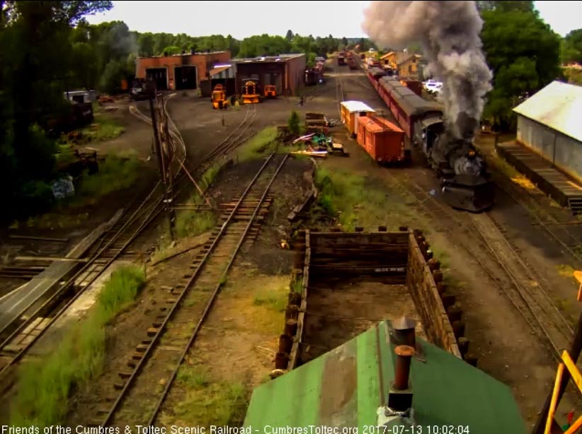 7-13-17 The train comes by the wood shop.jpg