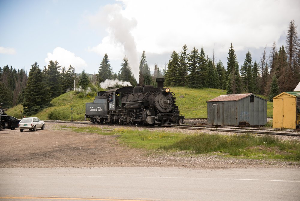 23 The summit reached at Cumbres Pass, the helper, 488, cuts away.jpg