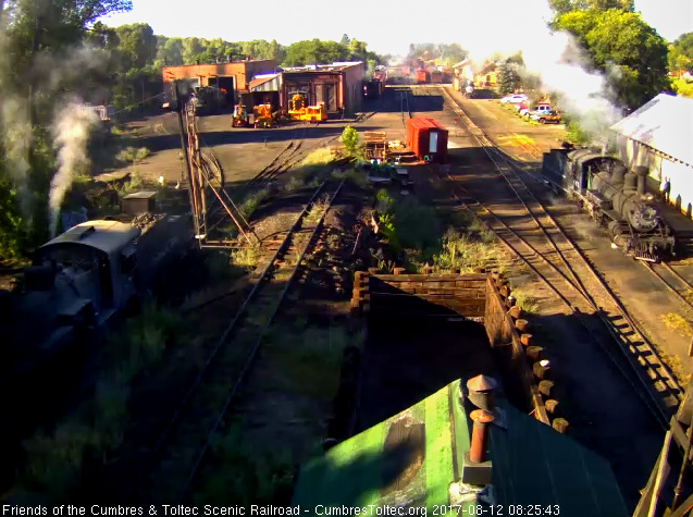 8-12-17 463 pulls toward the coal dock as 487 is still at the pit.jpg