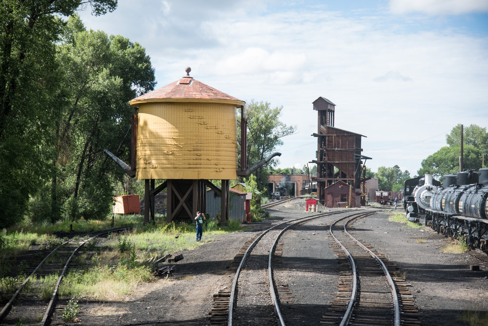3 Looking back at the north yard with the water tank and coal tipple.jpg