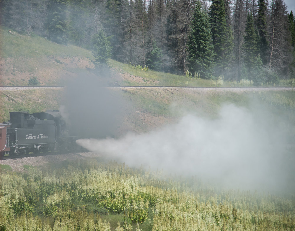 18 The 487 does a blowdown as we round Tanglefoot curve.jpg