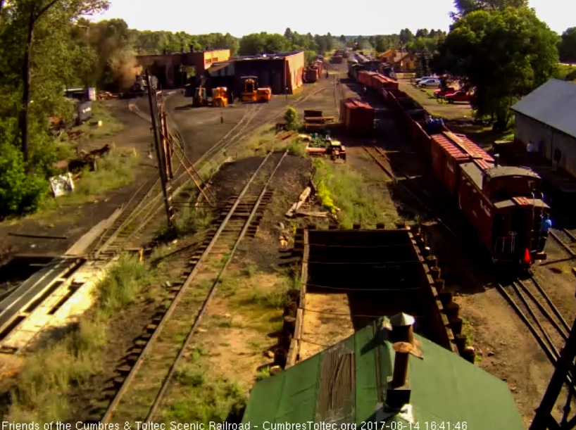 8-14-17 The student freight takes the lead into south yard as it heads to the wye.jpg