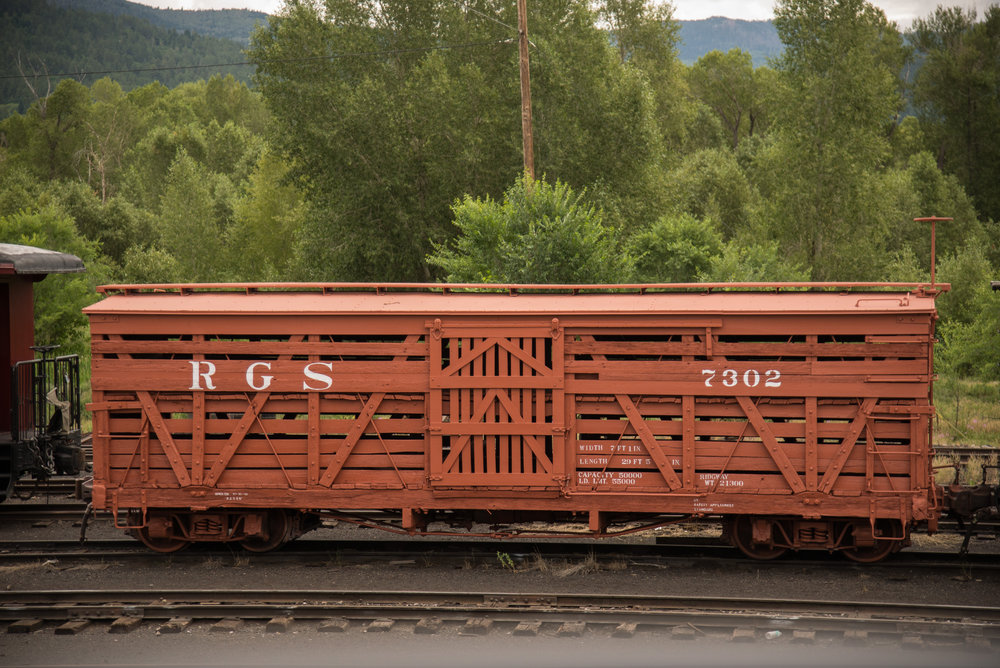 30 A stockcar in Chama's south yard painted and lettered for Rio Grande Southern for use on the September special.jpg