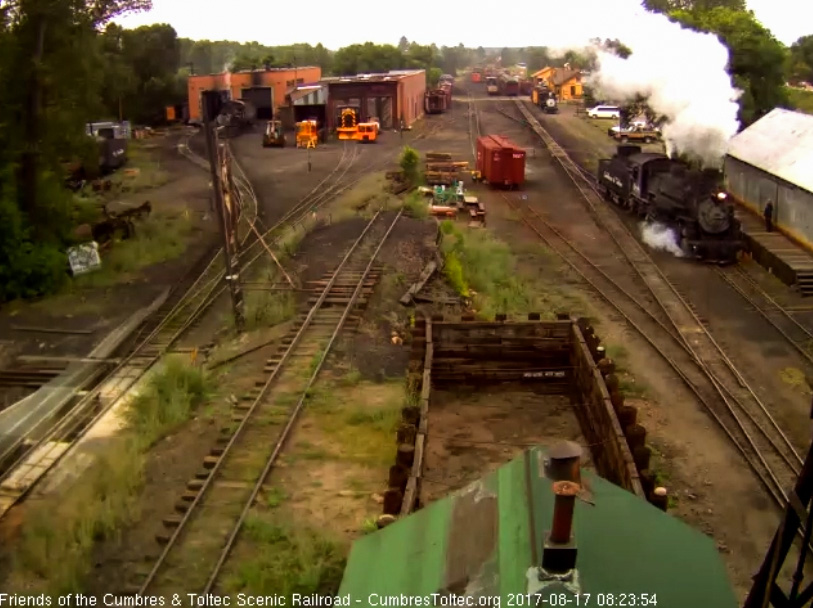 8-17-17 488 pulls by the wood shop with Frank standing on the platform.jpg