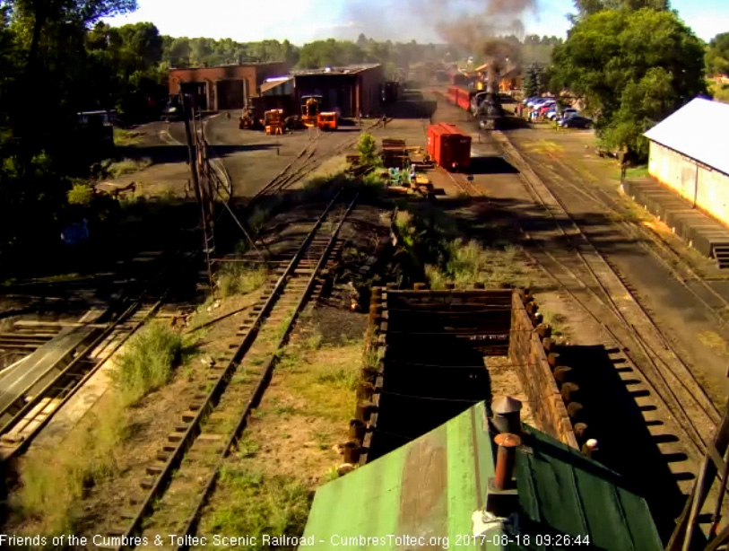 8-18-17 The crew is doing some switching in south yard as they put the 2 extra coaches from yesterday away.jpg