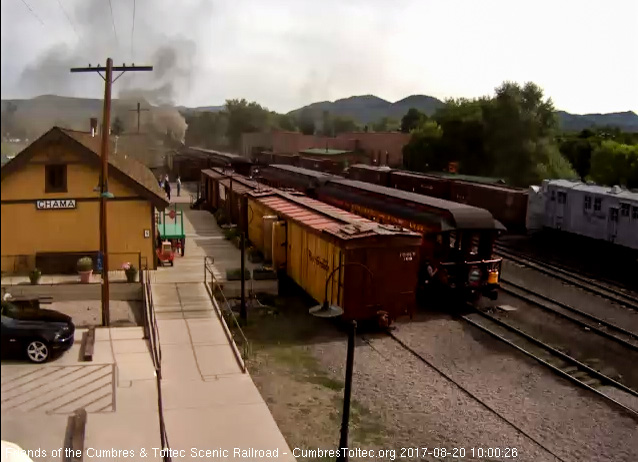 8-20-17 After giving the high ball the conductor, Ray I think, climbs aboard the parlor.jpg