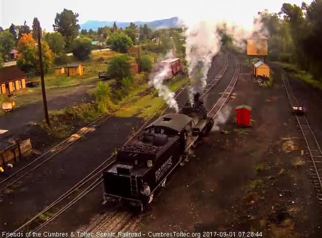 9-1-17 RGS 455, aka D&RGW 463, backs down the main as it heads to the coal dock.jpg