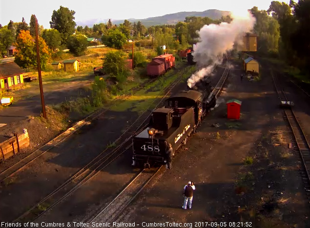 9-5-17 The 488 backs down the main headed to the coal dock.jpg