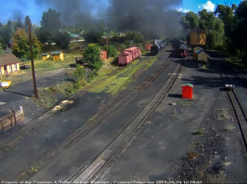 9-9-17 The smoke from the 488 is laying down over the train today.jpg