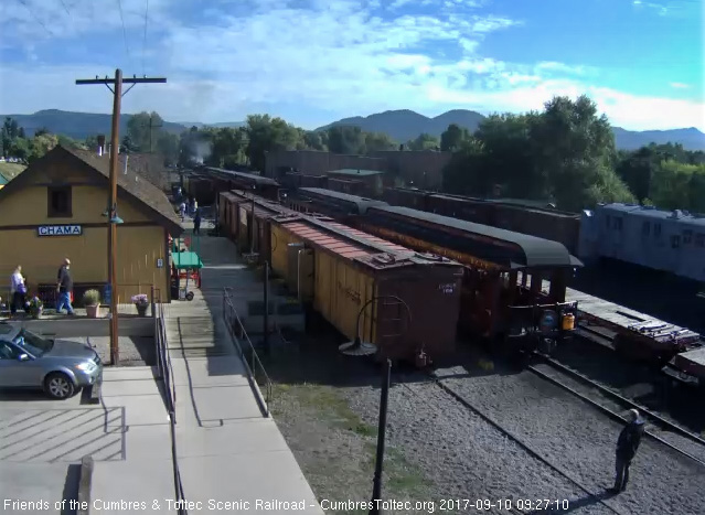 9-10-17 The train has moved to loading position, as seen from the depot cam.jpg